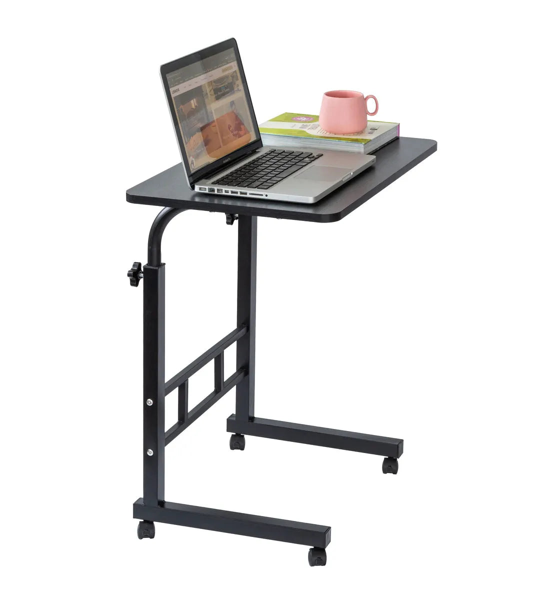 Lenoxx Portable Adjustable Laptop Desk with Lockable Wheels - LD90