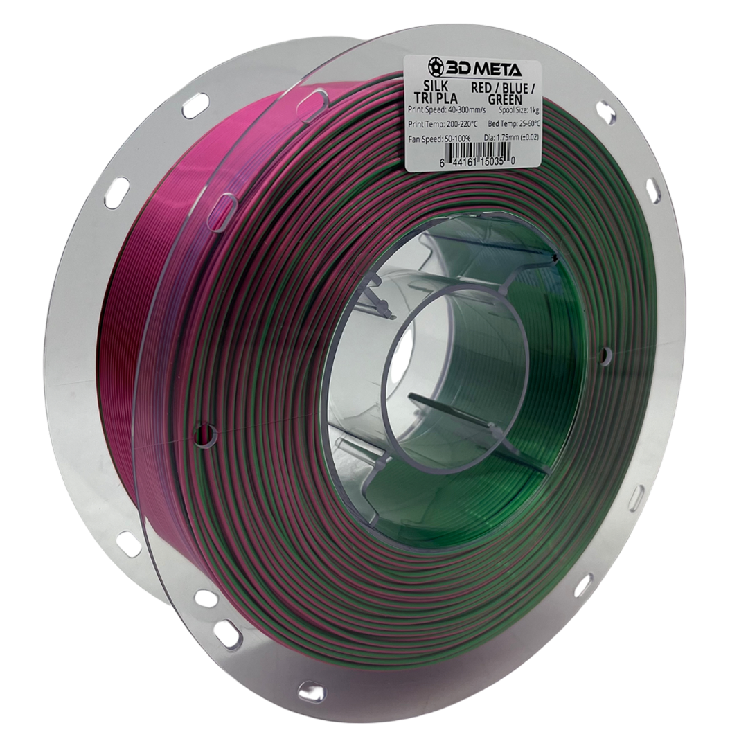 PLA-SILK-TRI-REDBLUEGRE