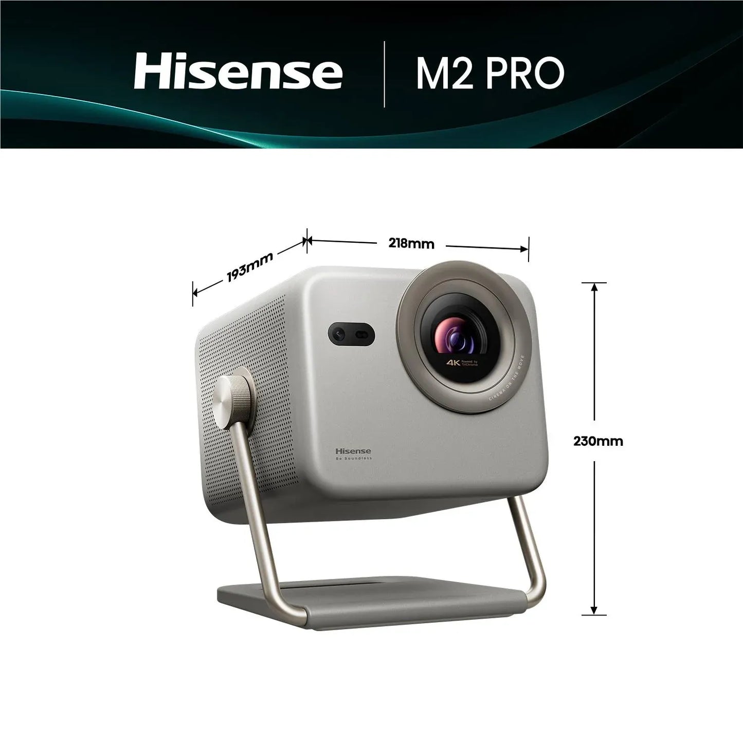 Hisense M2-PRO 4K Trichroma Laser Mini Projector 65-200 inch - M2-PRO