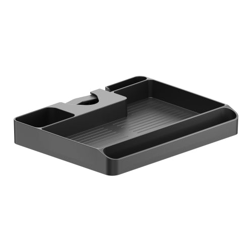 Brateck Pole Mounted Storage Shelf Easily mounted to Φ30-48mm (1.2'-1.9') poles (BLACK) 224x176x30mm (8.8'x6.9'x1.2' ) (LS), DA12-1-B