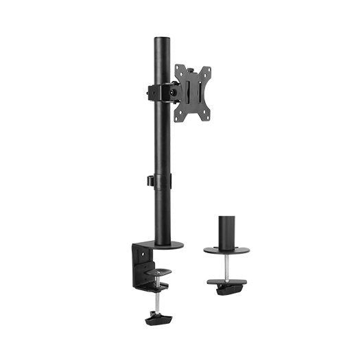 Brateck Single Screen Economical Articulating Steel Monitor Arm Fit Most 13'-32' LCD monitors, Up to 8kg per screen VESA 75x75/100x100, LDT12-C01