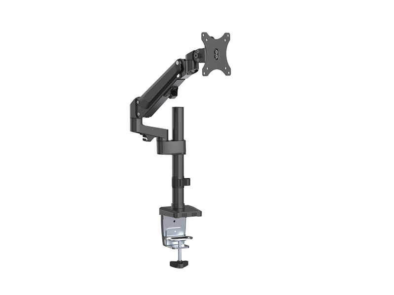 Brateck Single Monitor Heavy-Duty Aluminum Gas Spring Monitor Arm Fit Most 17' - 35' Monitors Up to12kg per screen VESA 75x75/100x100, LDT47-C012N