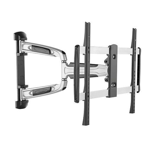 Brateck Chic Aluminum Full-Motion TV Wall Mount For 37'-70' Curved & Flat panel TVs up to 35KG, Matte Black & Metallic Grey (LS), LPA31-463
