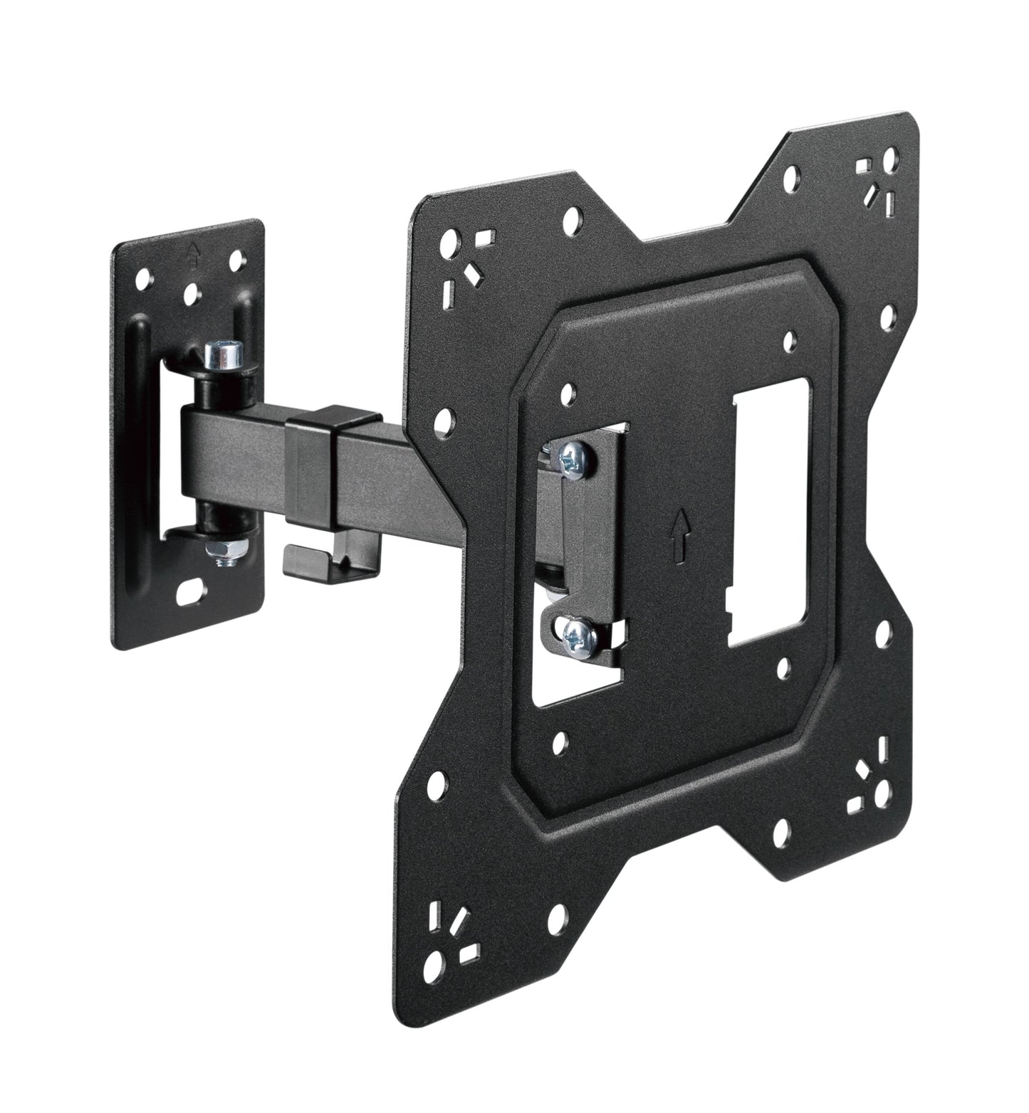 Brateck BrateckEconomical Full-Motion TV Wall Mount For 23'-43' Fit Curved TV up to 30KG, VESA 100x100,100x200,200x100,200x200 Fine Texture Black (LS), LPA68-221
