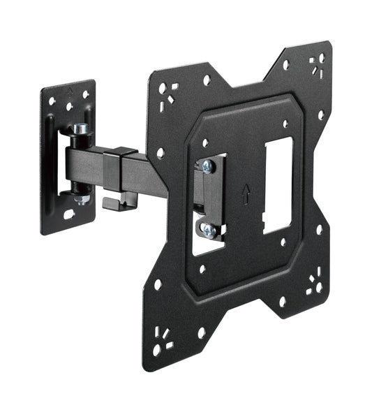 Brateck BrateckEconomical Full-Motion TV Wall Mount For 23'-43' Fit Curved TV up to 30KG, VESA 100x100,100x200,200x100,200x200 Fine Texture Black (LS), LPA68-221