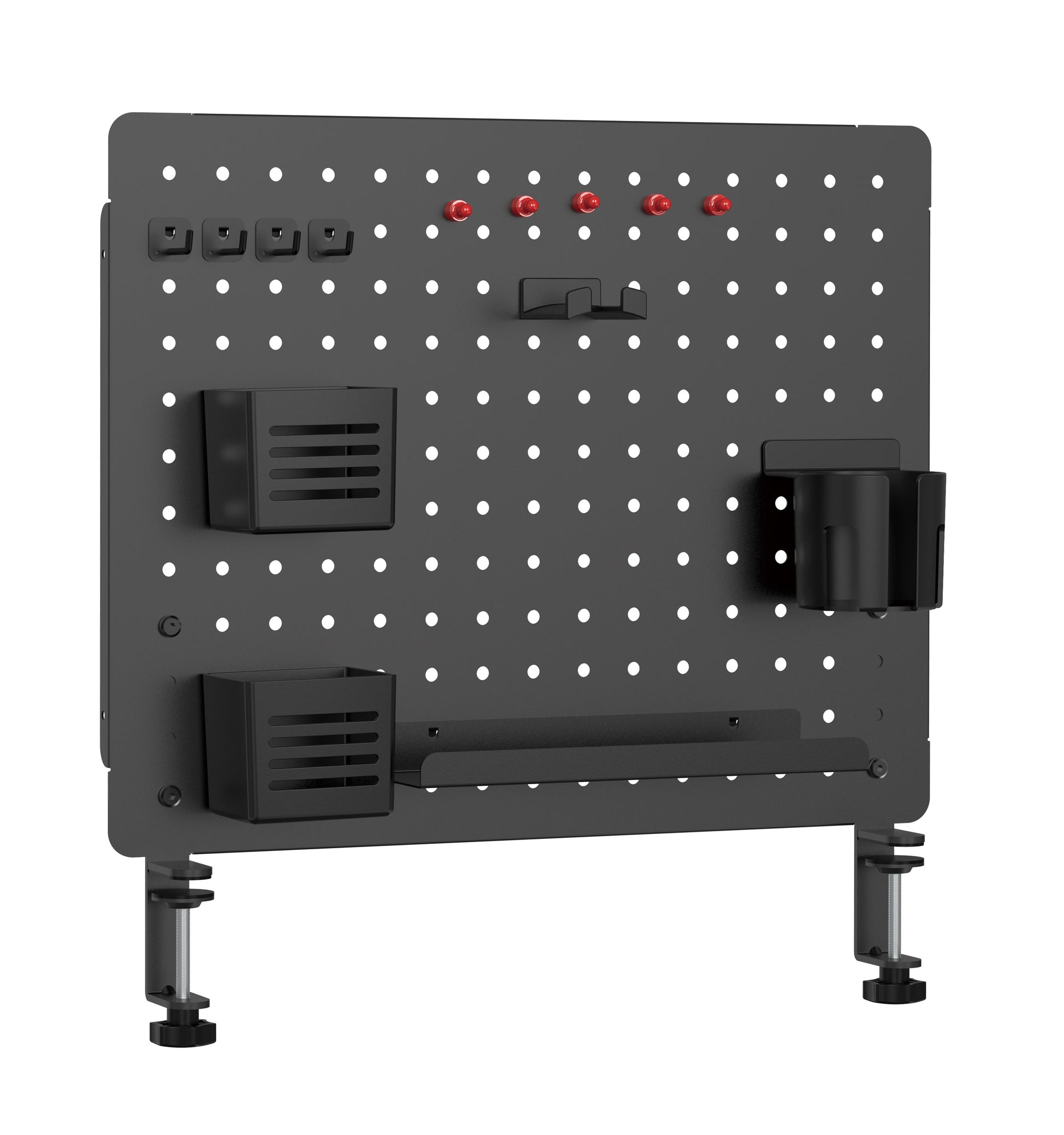 Brateck Desktop Storage Bracket, Clamp Mounting Design: firmly attaches to the table, providing great stability (LS), PB-002-KP01