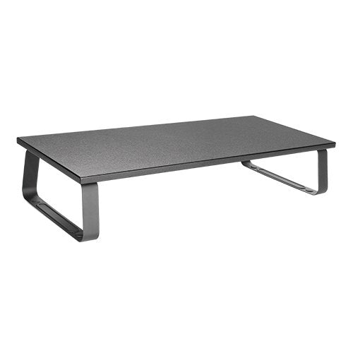 Brateck Timber Desktop Monitor Stand (600x260x120mm) Fit Screen Size 13'-32' Weight Capacity Up to 20kg- Black (LS), STB-111