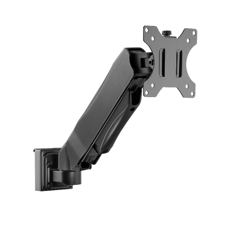 Brateck Slatwall Gas Spring Monitor Arm, Effortless Monitor Height Adjustment with Gas Spring, for 13'-27' Screen, Up to 6.5kg/Screen (LS), SW03-8
