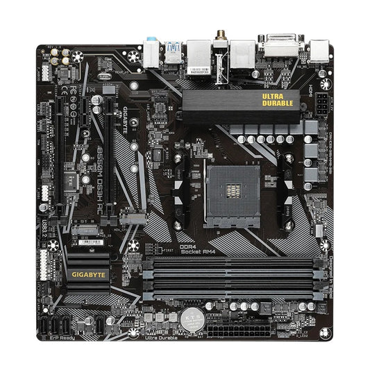 Gigabyte B550M DS3H AC AM4 Ryzen mATX Motherboard, 4x DDR4, 3x PCI-e, 2x M.2, 4x SATA III, RAID 0/1/10, 4x USB 3.2, 4x USB 2.0, B550M DS3H AC R2 1.0
