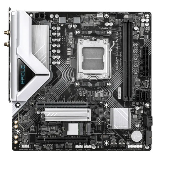 Gigabyte B840M EAGLE ,AMD AM5 B850, Ryzen 7000/8000/9000, 4xDDR5 256GB EXPO/XMP, PCIe 5.0 x16, 2xM.2, 4xSATA, 2.5GbE LAN, Wi-Fi 6E, HDMI, DP, USB-C/3.2, B840M EAGLE WIFI6