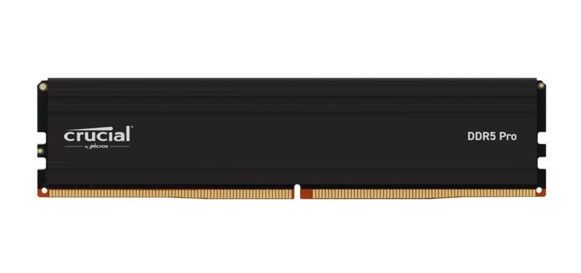 Micron (Crucial) Crucial Pro 32GB (1x32GB) DDR5 UDIMM 5600MHz CL46 Black Heat Spreader Support Intel XMP AMD Ryzen Desktop PC Gaming Memory ~CT32G56C46U5, CP32G56C46U5