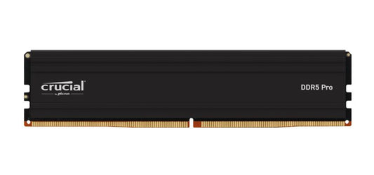 Micron (Crucial) Crucial Pro 32GB (1x32GB) DDR5 UDIMM 5600MHz CL46 Black Heat Spreader Support Intel XMP AMD Ryzen Desktop PC Gaming Memory ~CT32G56C46U5, CP32G56C46U5