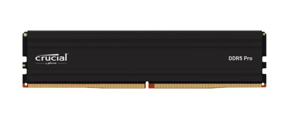Micron (Crucial) Crucial Pro 64GB (1x64GB) DDR5 UDIMM 5600MHz CL46 Black Heat Spreader Support Intel XMP AMD Ryzen Desktop PC Gaming Memory, CP64G56C46U5