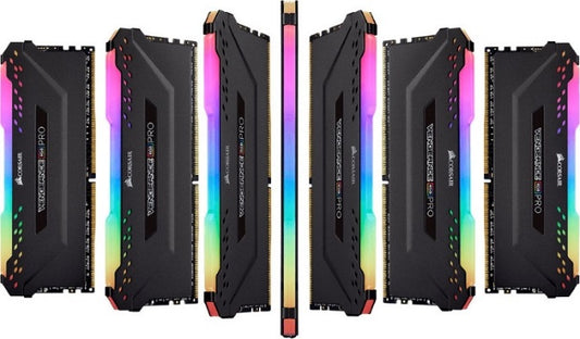 Corsair Vengeance RGB PRO 32GB (4x8GB) DDR4 3600MHz C18 Desktop Gaming Memory, CMW32GX4M4C3600C18