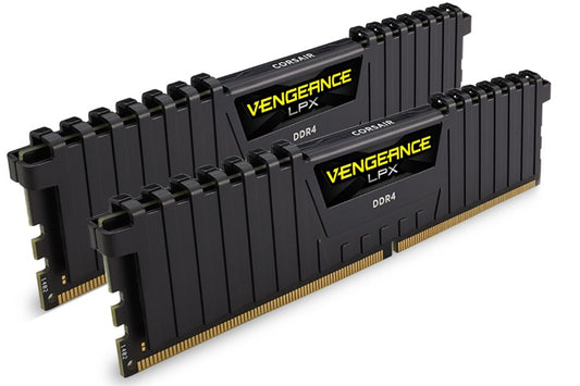 Corsair Vengeance LPX 16GB (2x8GB) DDR4 3200MHz C16 Desktop Gaming Memory Black, CMK16GX4M2E3200C16