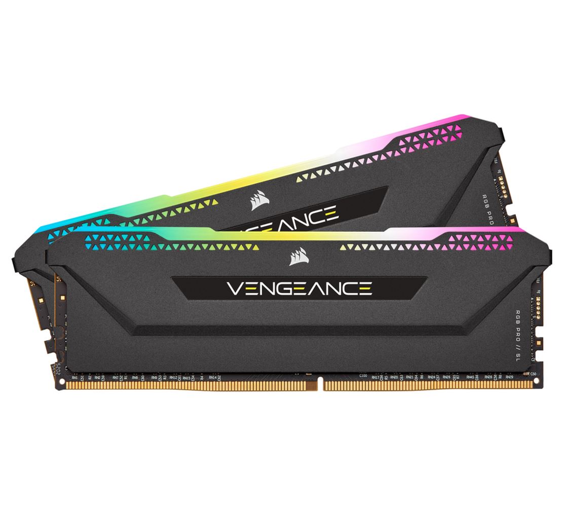Corsair Vengeance RGB PRO SL 16GB (2x8GB) DDR4 3600Mhz C18 Black Heatspreader Desktop Gaming Memory, CMH16GX4M2D3600C18