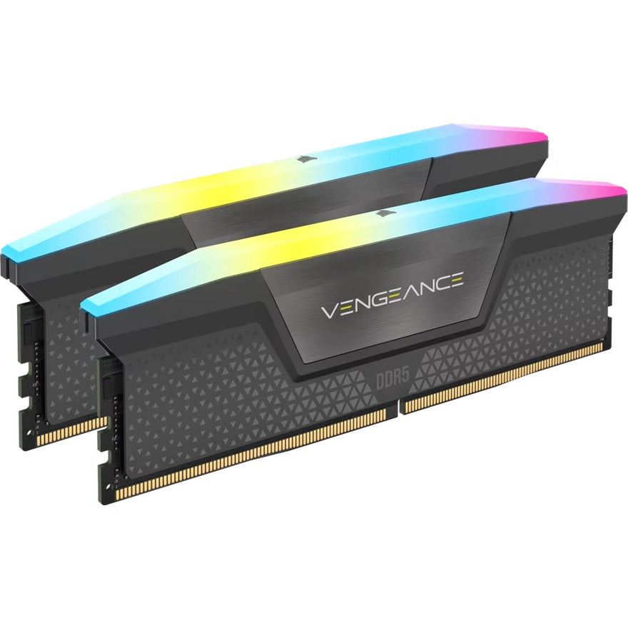 Corsair Vengeance RGB 32GB (2x16GB) DDR5 DRAM 6400MT/s CL36 Memory KitRGB 32GB (2x16GB) DDR5 DRAM 6400MT/s CL36 Memory Kit, CMH32GX5M2B6400Z36