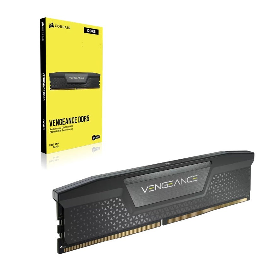 Corsair Vengeance 128GB (2x64GB) DDR5 DRAM 6000MT/s CL40 Memory Kit - Black, CMK128GX5M2D6000C40