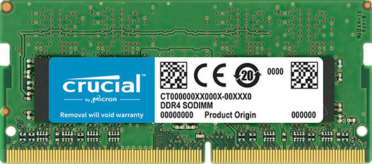Micron (Crucial) Crucial 16GB (1x16GB) DDR4 SODIMM 3200MHz CL22 1.2V Single Ranked Notebook Laptop Memory RAM, CT16G4SFS832A