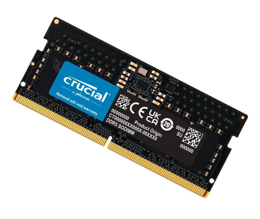 Micron (Crucial) Crucial 32GB (1x32GB) DDR5 SODIMM 4800MHz C40 1.1V Notebook Laptop Memory ~replace CT2K16G56C46S5 MECN5-1X32G56, CT32G48C40S5