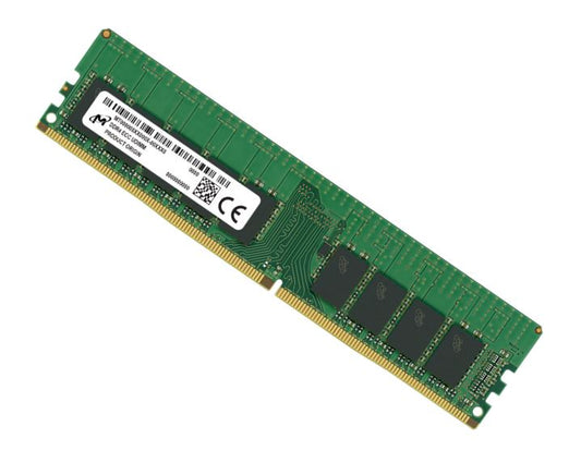 Micron (Crucial) Micron 16GB (1x16GB) DDR4 ECC UDIMM 3200MHz CL22 2Rx8 ECC Unbuffered Server Memory 3yr wty, MTA18ASF2G72AZ-3G2R1R