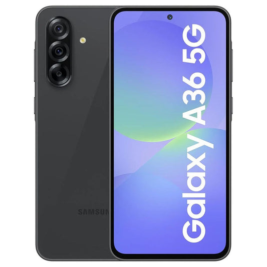 Samsung Galaxy A36 5G 128GB EE - Awesome Black *AU STOCK*, 6.7' , Super AMOLED, 120Hz, 6GB/128GB, 50MP/12MP, Single+ eSIM, 5000mAh, 3 Years Warranty, SM-A366BZKASTS