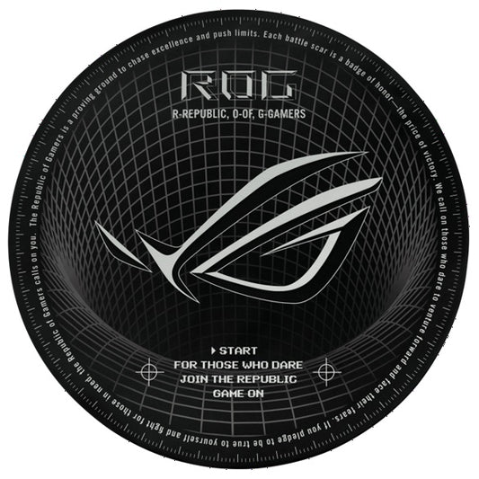ASUS ROG Cosmic Mat II, floor mat, black, 87% rubber, 13% polyester, 117 cm length