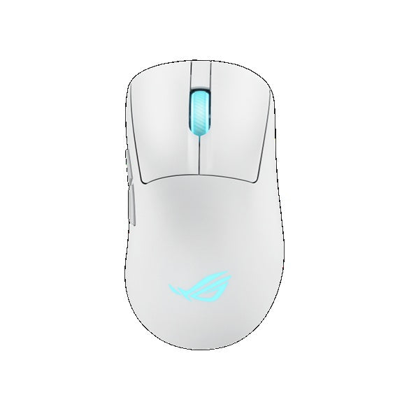 ASUS ROG Keris II Origin Gaming Mouse Moonlight White, ROG Micro Switch II, USB/Bluetooth/RF 2.4GHz, 8000 Hz, AURA Sync, 2 m paracord, ROG KERIS II ORIGIN WHITE