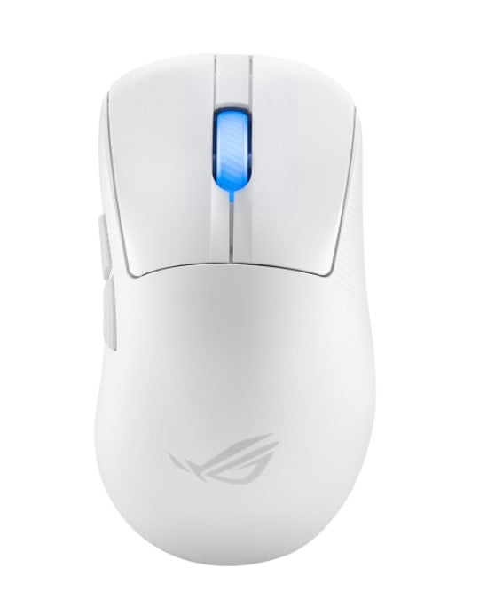 ASUS ROG KERIS II Ace Wireless Ergonomic Lightweight Gaming Mouse, 42,000-dpi ROG AimPoint Pro Optical Sensor (Moonlight White), ROG KERIS II WL ACE/WHT
