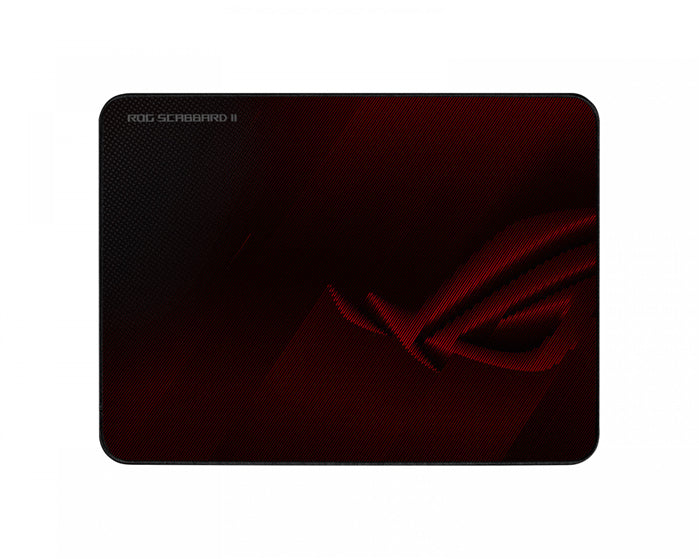 ASUS ROG SCABBARD II Gaming Mouse Pad, Medium Size (360x260mm) Water/Oil/Dust Respellent, Anti-Fray, Soft Cloth With Rubber Base, ROG SCABBARD II MEDIUM