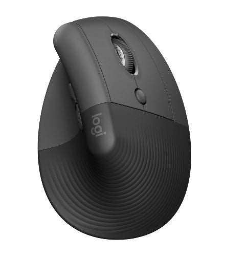 Logitech ERGO LIFT Graphite wireless mouse 1000 DPI Logi Bolt USB receiver 1-Year Limited Hardware Warranty, 910-006479