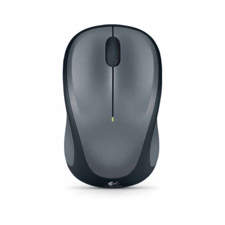 Logitech M235 Wireless Mouse Grey Contoured design Glossy Comfort Grip Advanced Optical Tracking 1-year battery life, 910-003384