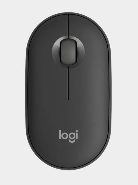 Logitech Pebble M350S Wireless Optical Mouse Graphite 1000 dpi Bluetooth Low Energy, 910-006988