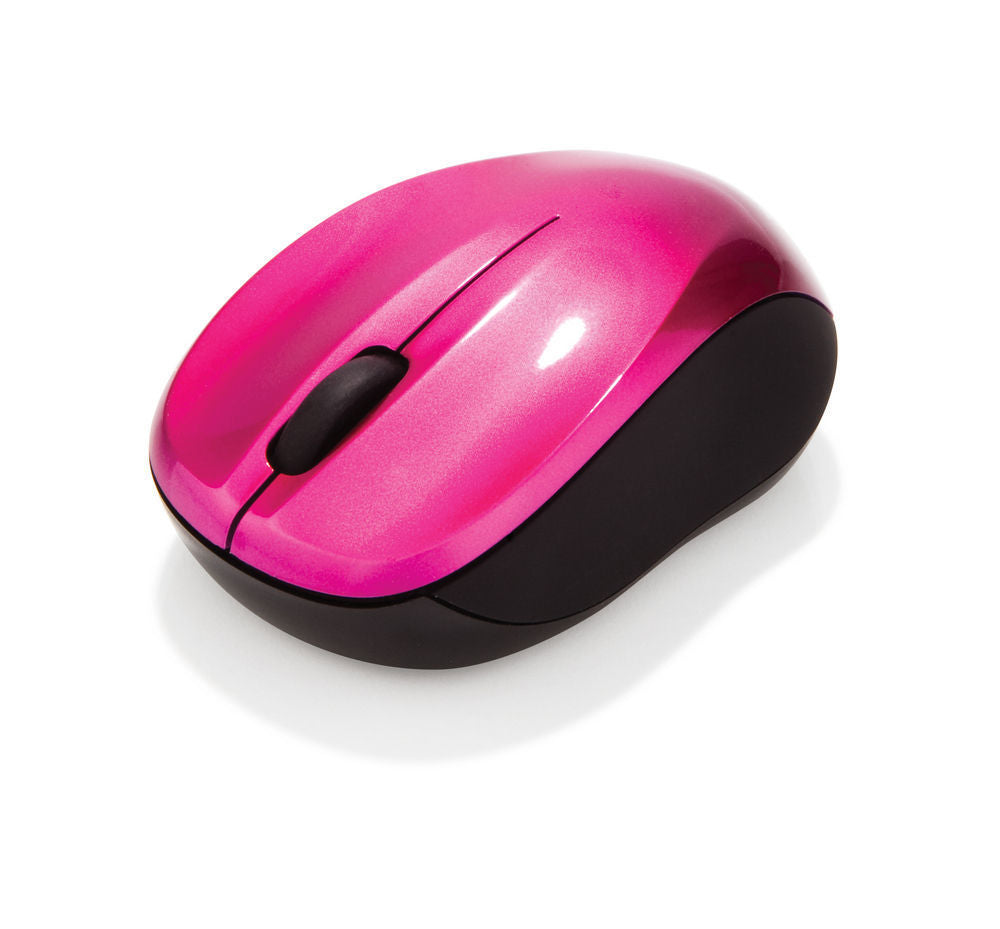 Verbatim **ON SPECIAL** Verbatim GO Nano Hot Pink Mouse 2.4GHz Wireless Optical, Ultra Compact, 3 Buttons, 1600dpi, Nano Receiver, 49043
