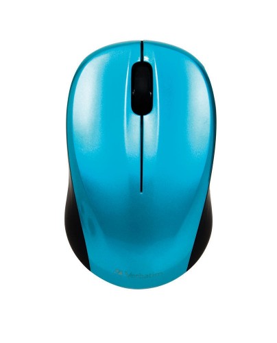 Verbatim **ON SPECIAL** Verbatim GO Nano Caribbean Blue Mouse Wireless 2.4GHz Wireless Optical, Ultra Compact, 3 Buttons, 1600dpi, Nano Receiver, 49044