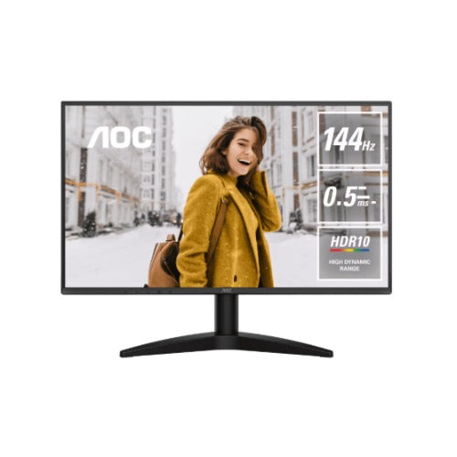 AOC 24B36X 23.8': IPS, FHD 144Hz, 0.5ms MPRT, 300 nits, 1500:1, sRGB 123%, HDMI 1.4 & DP 1.4, tilt stand, VESA 100x100, 18W, 2.52kg w/ stand