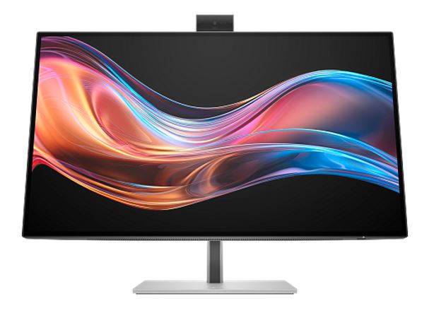 HP Series 7 Pro 727PM 27' 4K UHD Thunderbolt IPS Conferencing Monitor 3840x2160 16:9 5ms Height Adjust Tilt Swivel Pivot Webcam Speakers USB-C VESA, 8K135AA