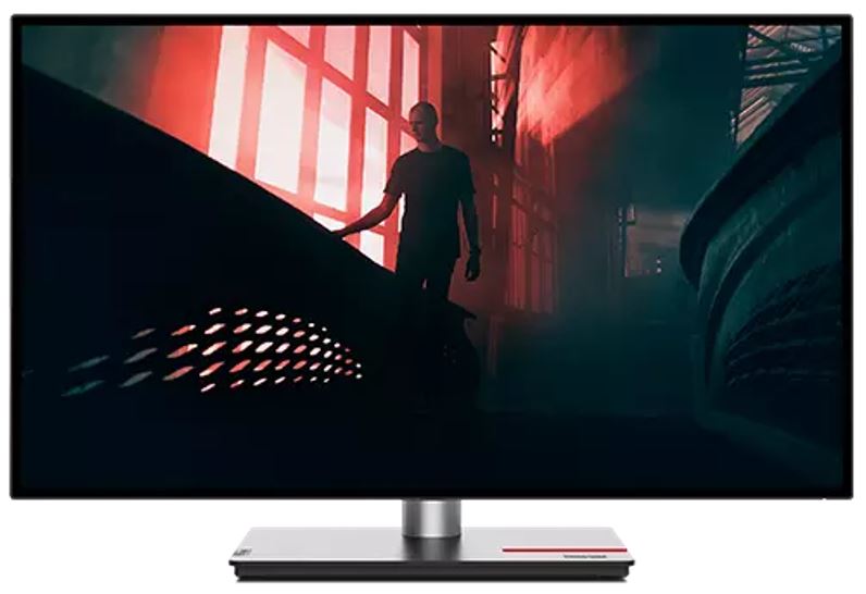 LENOVO ThinkVision P27Q-30 27' 75Hz QHD IPS Monitor 2K 2560x1440 16:9 4ms Height Adjustable Tilt Pivot Swivel HDMI 2xDP 5xUSB VESA-Ex-demo-box damaged