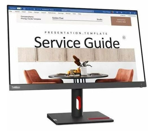 LENOVO ThinkVision S24I-30 23.8'/24' 100Hz FreeSync FHD Monitor 1920x1080 4ms 16:9 VA HDMI VGA Audio Out Tilt Adjustment VESA, 63DEKAR3AU