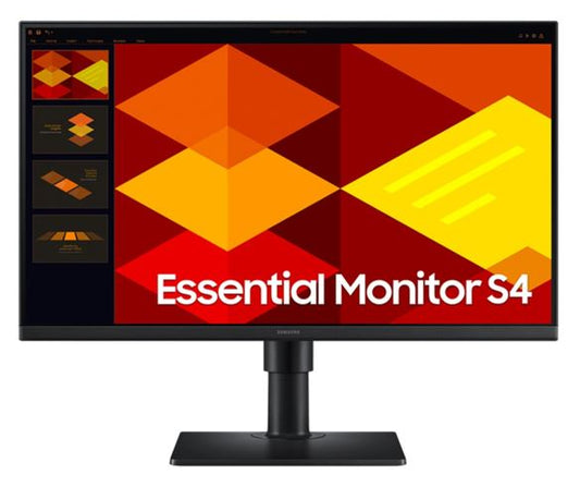 Samsung 24' S40GD FHD IPS Monitor 1920 x1080 16:9 100Hz 250cd/m2 FreeSync 5ms 2xHDMI DP USB Hub HAS VESA Tilt Swivel Pivot 3YR, LS24D402GEEXXY
