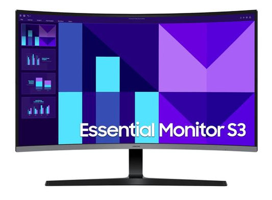 Samsung 32' S39GD FHD 100Hz Curved Monitor 1920x1080 4ms 16:9 1500R Tilt VESA VA HDMI D-Sub Headphone Flicker Free Eye Saver Mode Black, LS32D390GAEXXY