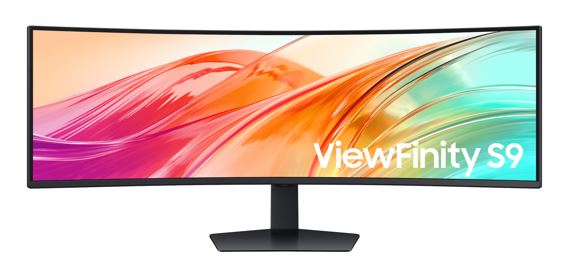 Samsung 49' ViewFinity Monitor Dual QHD 5120x1440 5ms 32:9 1000R Tilt Swivel Height Adjust VESA DisplayHDR 400 1xUSB-C DP 2xHDMI LAN Prot HAS Speaker, LS49F950UAEXXY