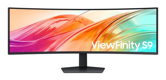 Samsung 49' ViewFinity Monitor Dual QHD 5120x1440 5ms 32:9 1000R Tilt Swivel Height Adjust VESA DisplayHDR 400 1xUSB-C DP 2xHDMI LAN Prot HAS Speaker, LS49F950UAEXXY