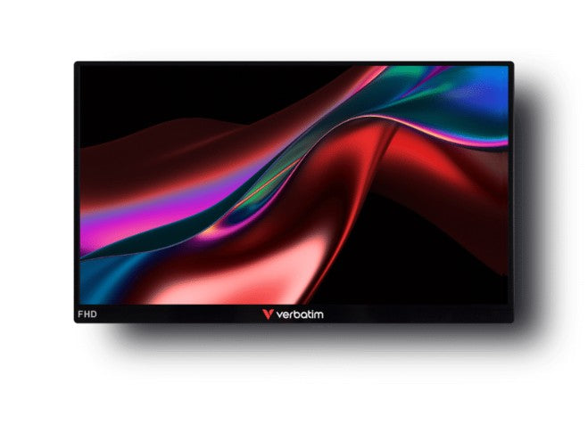 Verbatim 14' IPS FHD 1920x1080 - HDR, 60Hz HDMI USB-C for Laptop, PS5, Xbox, Phone, Windows, Mac OS Ultra Portable Monitor, 49590