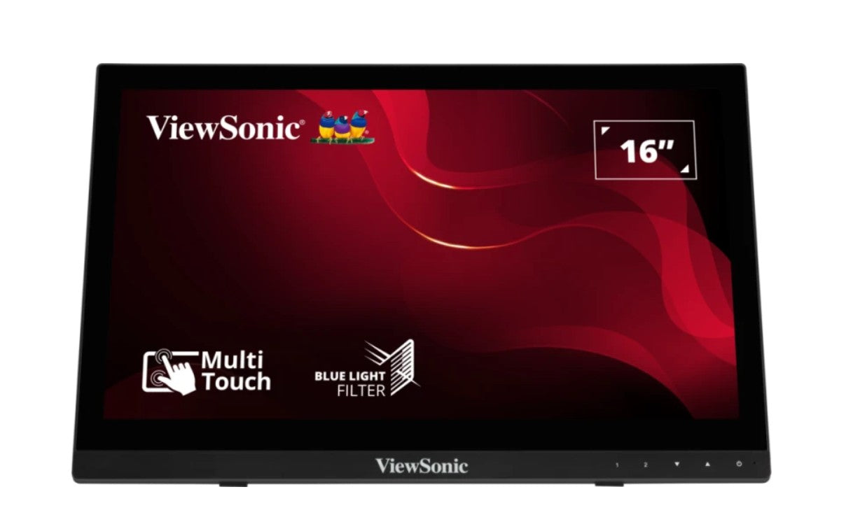 ViewSonic Commercial ViewSonic TD1630-3 16' 10 Point Projected Capactitive Touch, HDMI and VGA, Dual Speakers, Durable, Scratch Resistant, VESA 75, Monitor. KIOSK