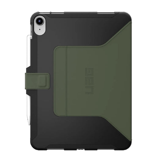 UAG Scout Apple iPad (11.0') 11th Gen (A16) / iPad 10th Gen (10.9') Folio Rugged Case (Black/Olive) - DROP+ Military Standard, 1 Year Warranty, 12339I114072
