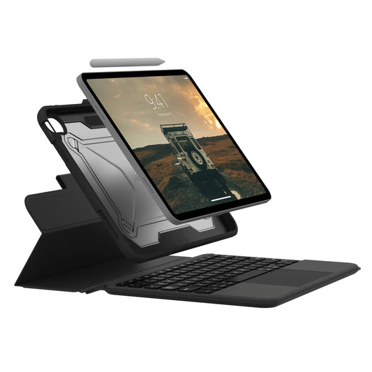 UAG Apple iPad (11.0') 11th Gen (A16) / iPad 10th Gen (10.9') Bluetooth Keyboard with Trackpad & Backlit Keys Rugged Case - Black/Ash, 1 Year Warranty