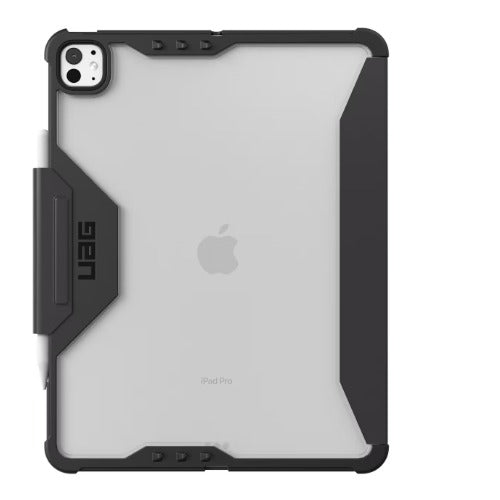 UAG Plyo LT Apple iPad Pro (13') (7th Gen) Folio Case - Ice/Black (124500114043), Precise-fit, Built-in kickstand, Pencil Holder, 10 Years Warranty