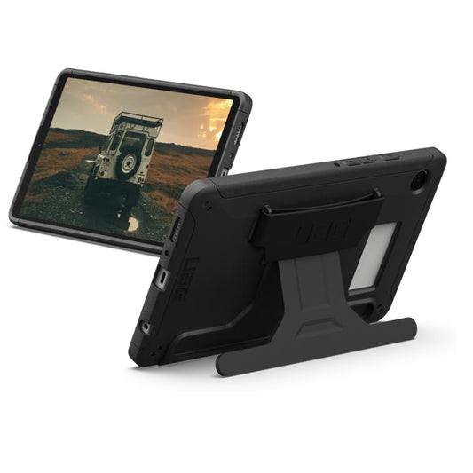 UAG Scout Samsung Galaxy Tab A11+/ Tab A9+ (11') with Kickstand & Handstrap Rugged Case - Black (224462114040), 10 Years Warranty
