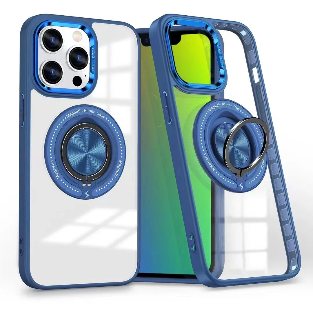 USP Apple iPhone 17 (6.3') MagSafe Case with Ring Holder Dark Blue - Silicone Bumper, Drop Resistance, Scratch Protection, Durable, 3 Years Warranty